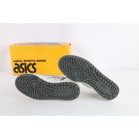 NOS Vintage 90s Asics Mens 6 Spell Out Outrage Sneakers Shoes White Charcoal main image 4